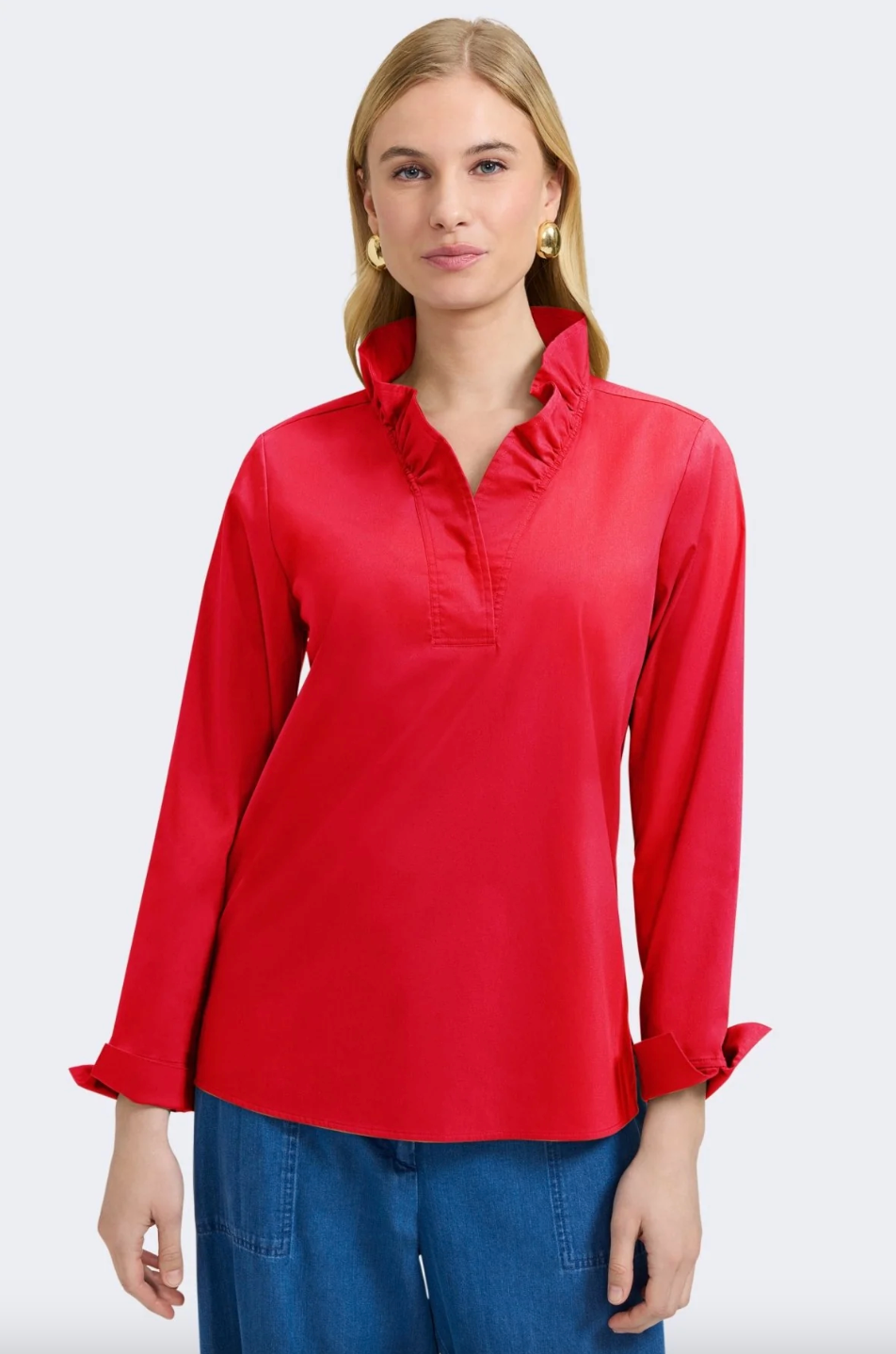 Foxcroft | Tammy Long Slv Pullover