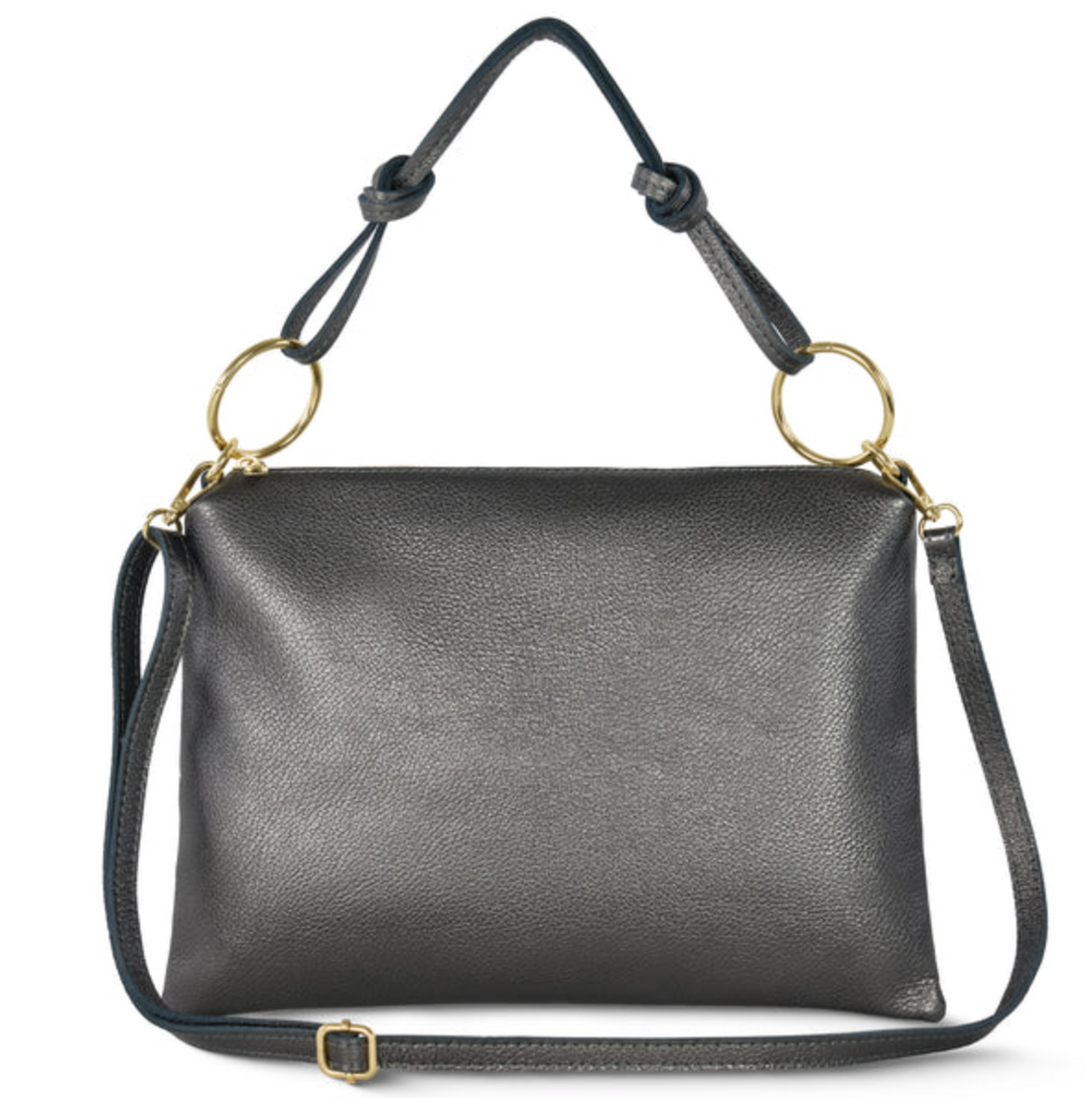 Takeasy | Metallic Leather Shoulder Bag