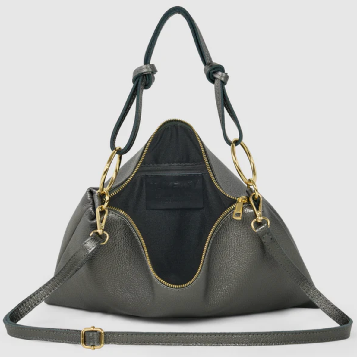 Takeasy | Metallic Leather Shoulder Bag