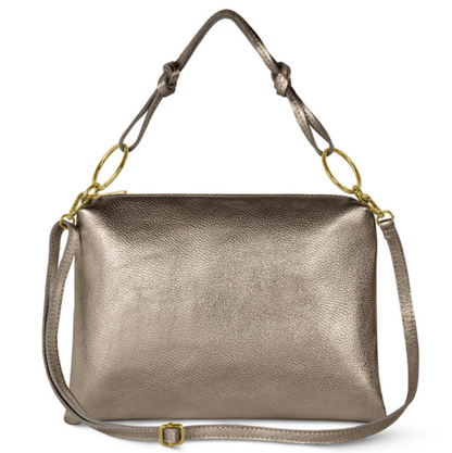 Takeasy | Metallic Leather Shoulder Bag