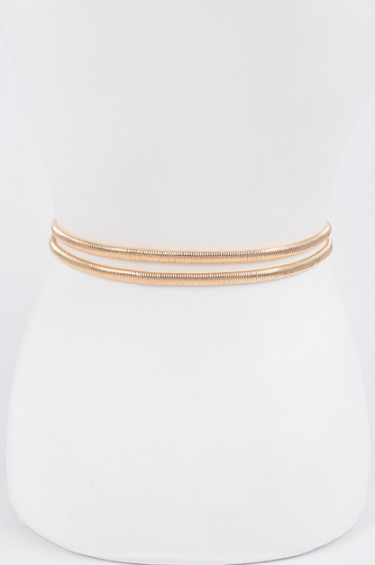 H &amp; D Accessori | Double Metal Stretch Belt