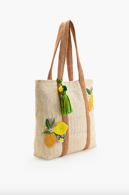 America&amp;beyond | Make Lemonade Raffia Tote