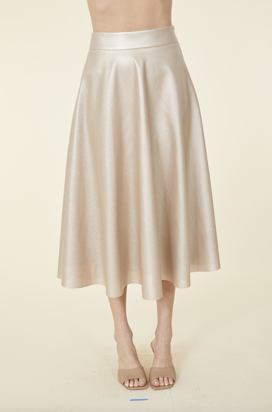 Dolce Cabo | Perforated Faux Leather Skt