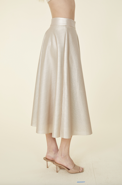 Dolce Cabo | Perforated Faux Leather Skt