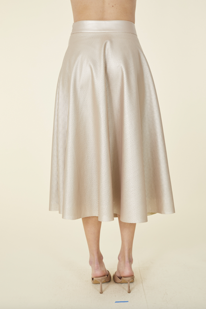 Dolce Cabo | Perforated Faux Leather Skt
