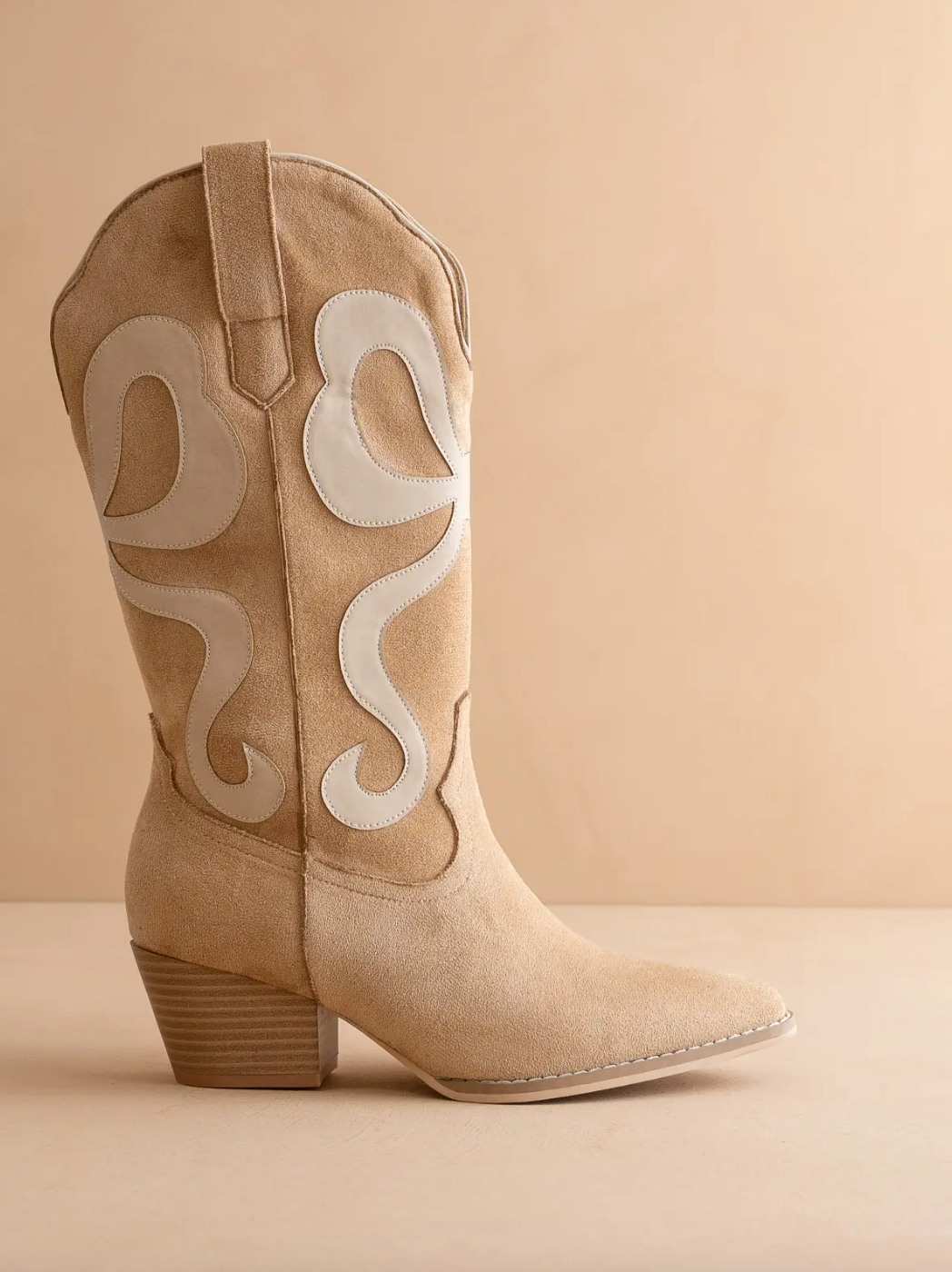 Oasis | Almond Western Bow Boots