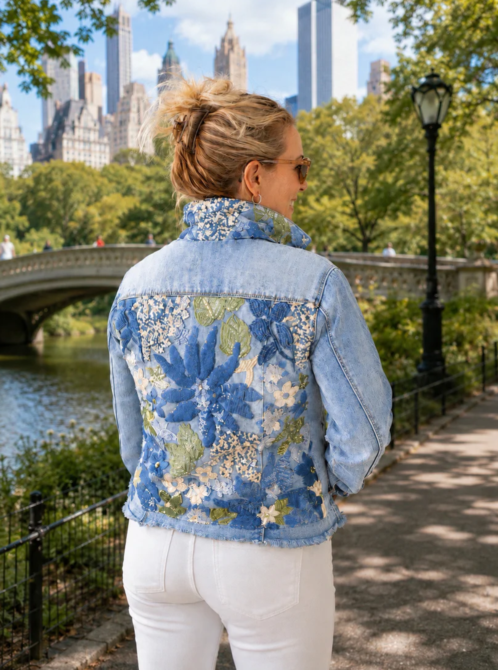 Sequins on Denim Jacket