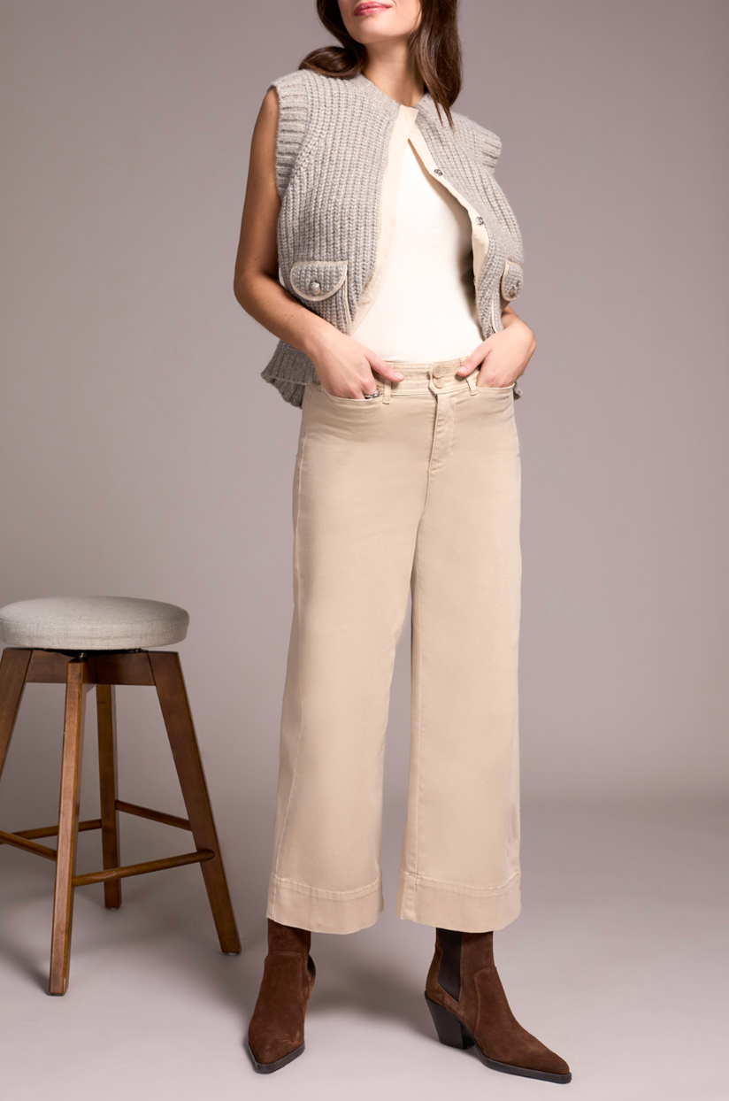 Tribal | High Rise Fly Frt Palazzo W/ W