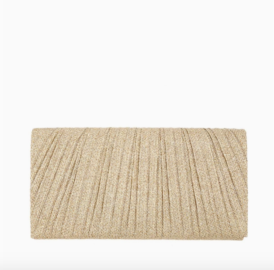Anb Fashion | Brit Metallic Pleated Clutch