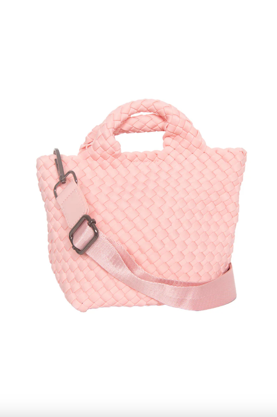 Neoprene braided clutch bag by KATYDID, stylish handbag with textured braided design, perfect for casual or evening use.