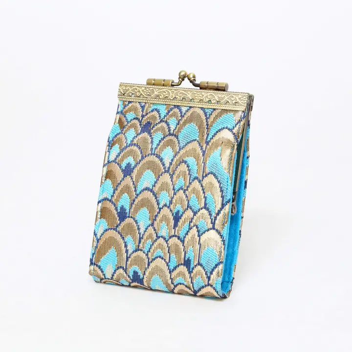 Cathayana | Feather Brocade Card Holder