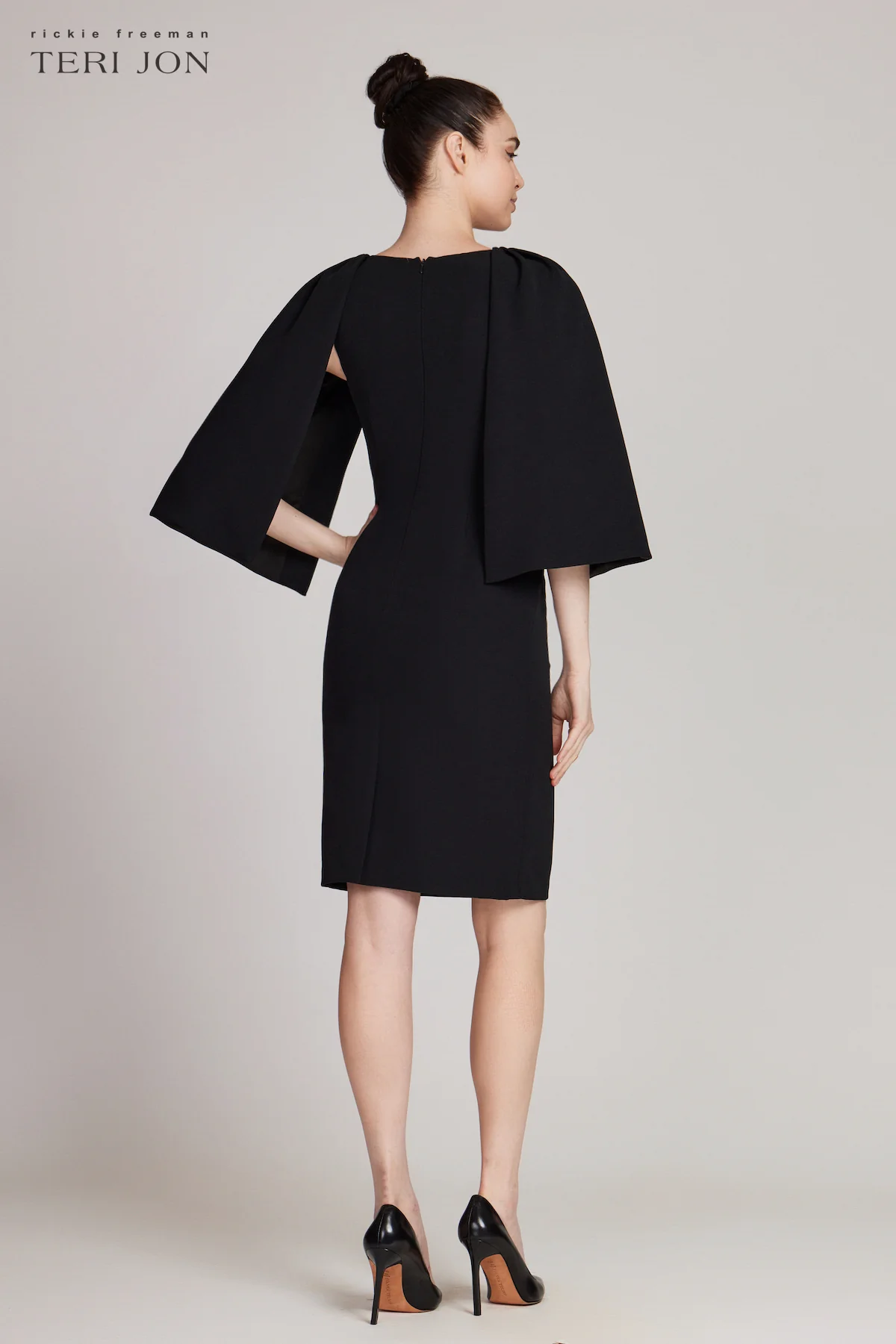 Teri Jon | Dress W/ Slit Sleeves