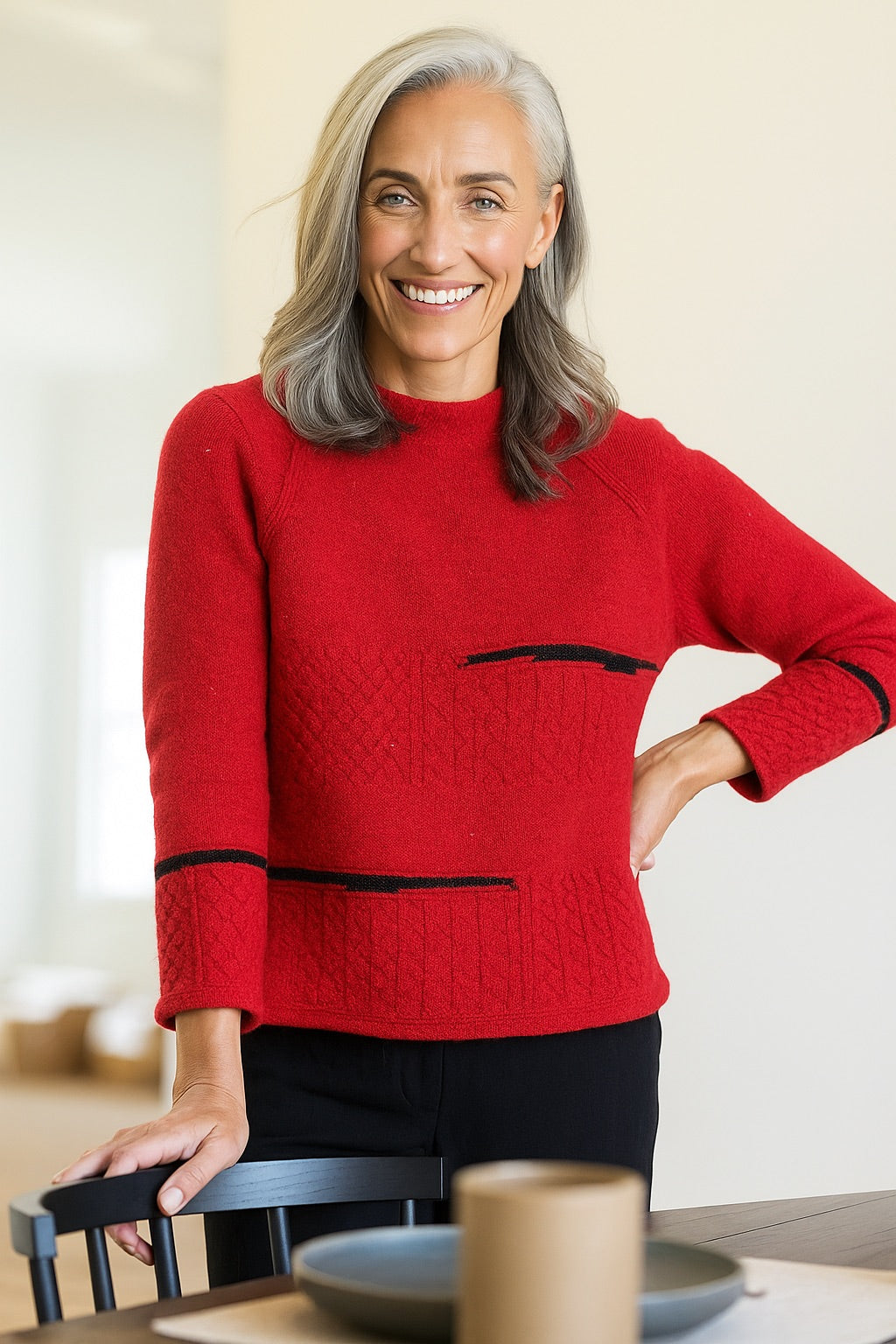 Habitat | Harvest Tweed Mixed Cable Stit