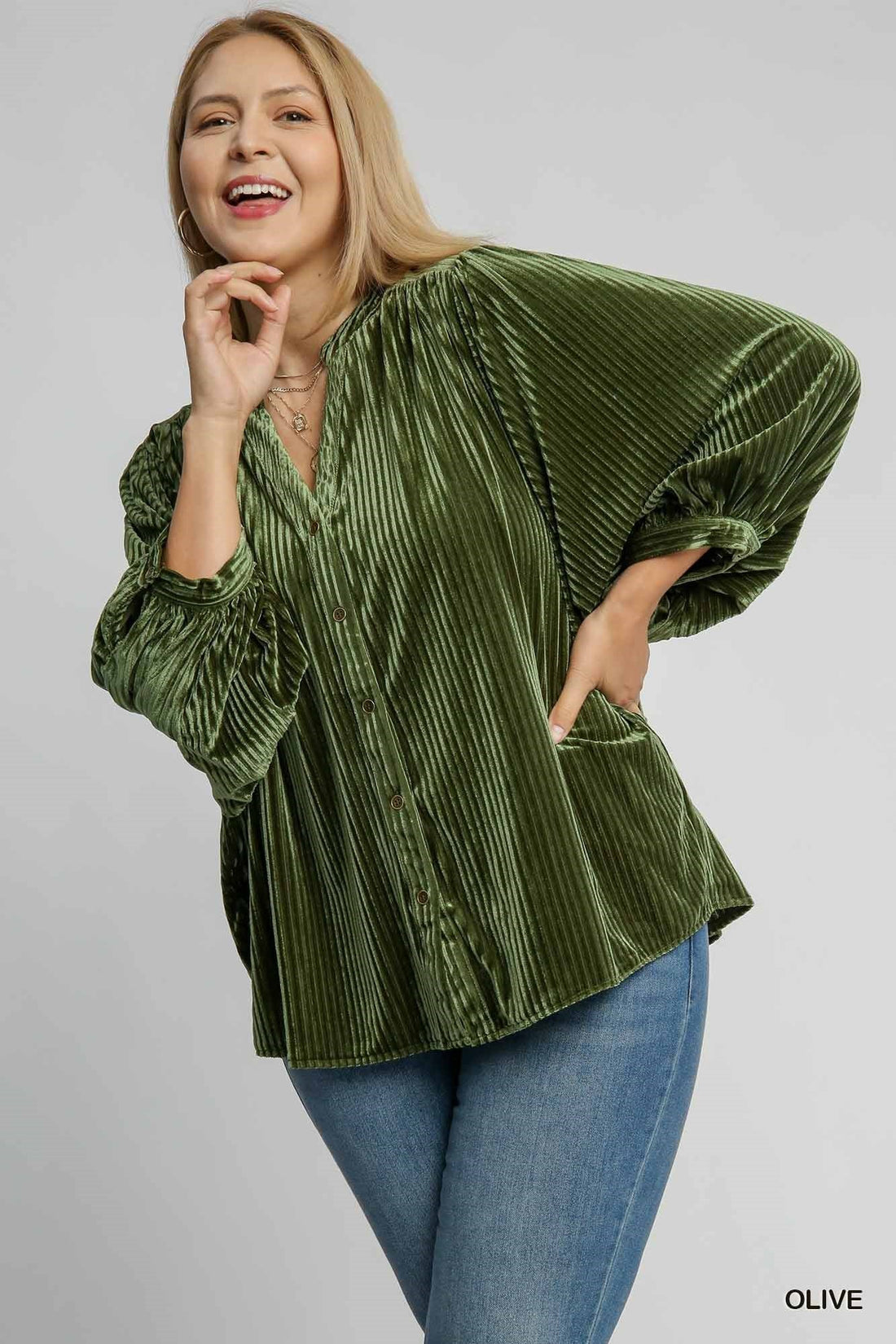 Umgee Usa | Batwing Velvet Top