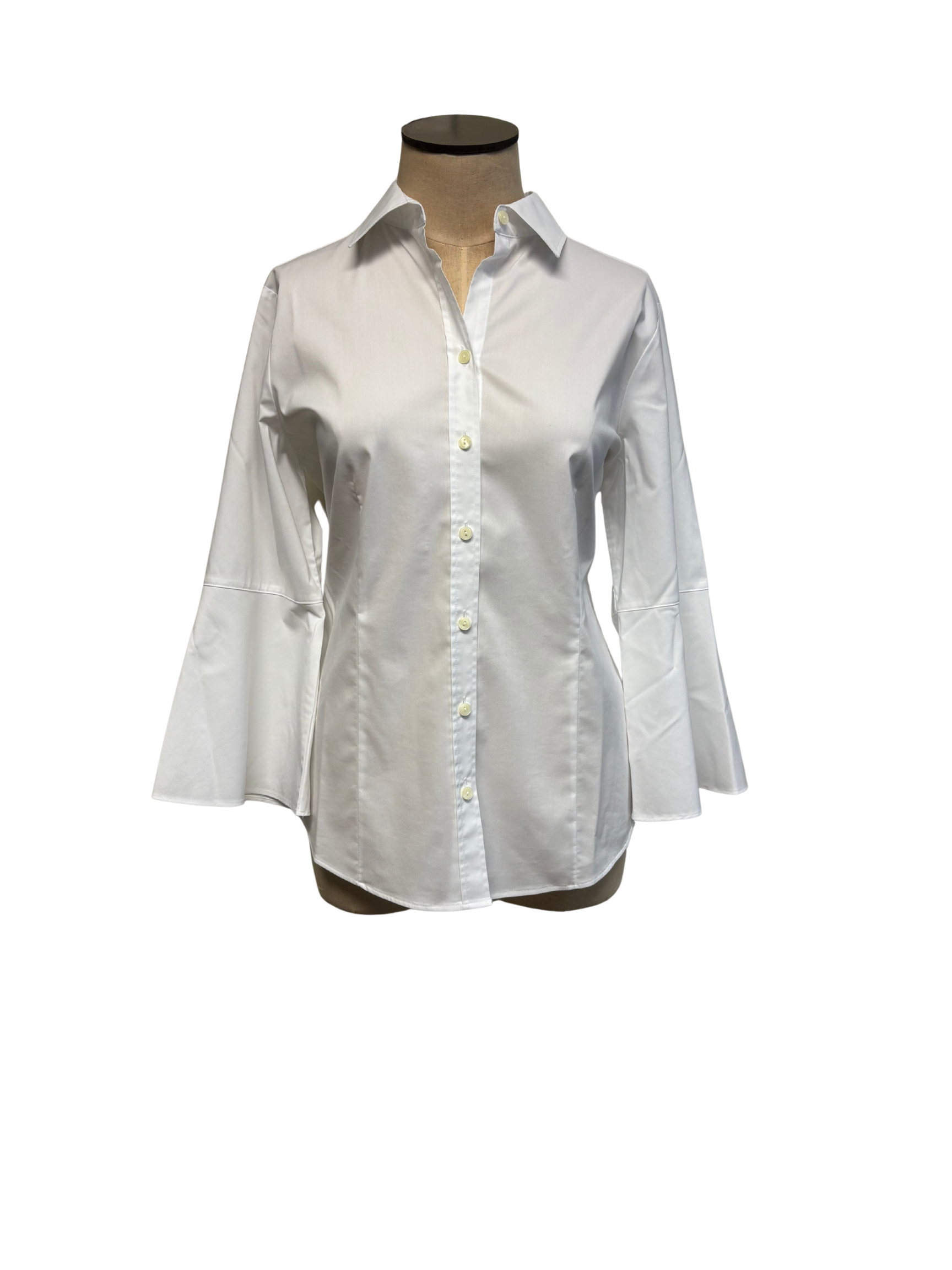 The Adriana Blouse 3/4 Sleeve in White