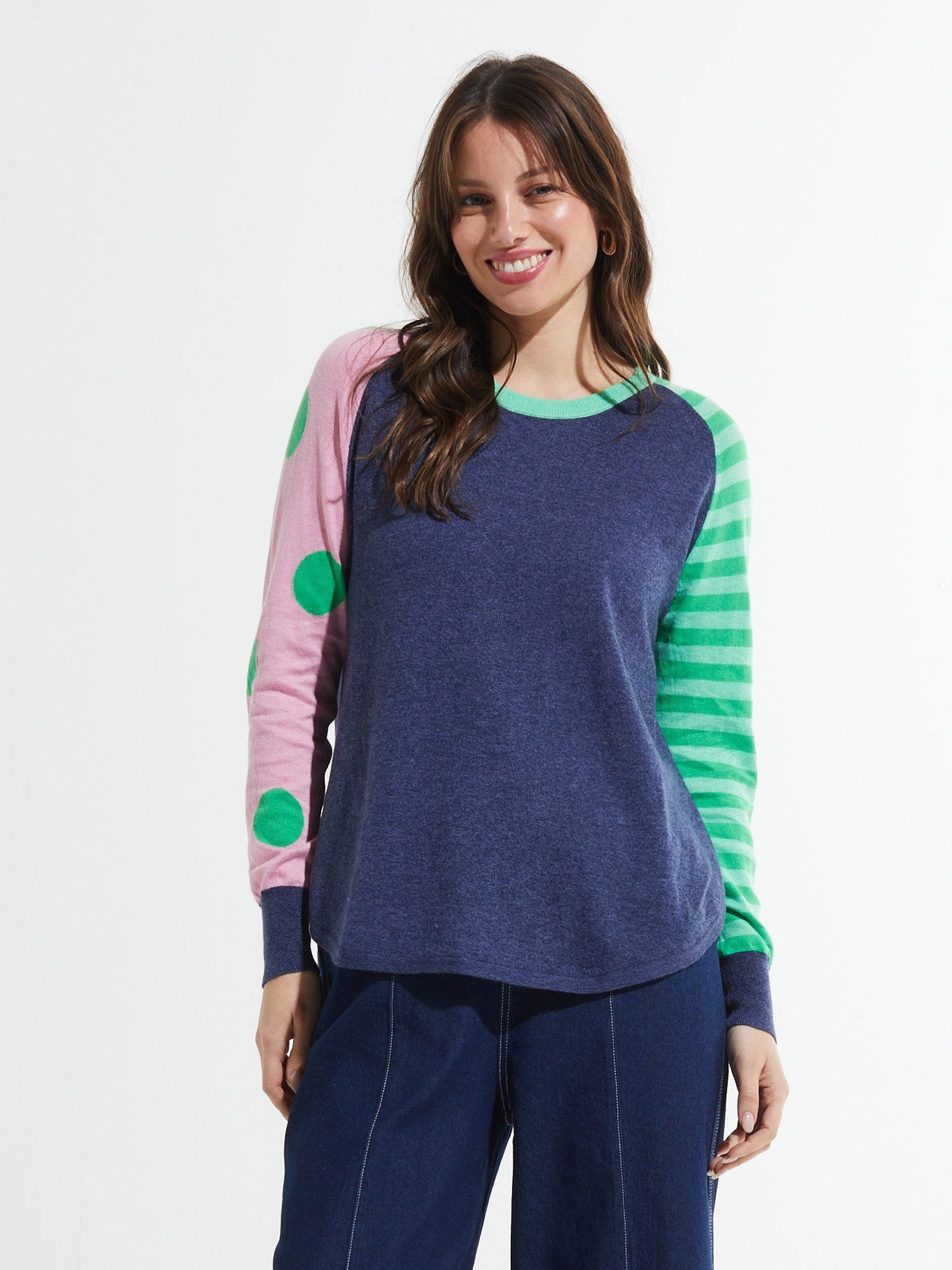 Zaket&amp; Plover | Pull over Color Amd Stripe Swe