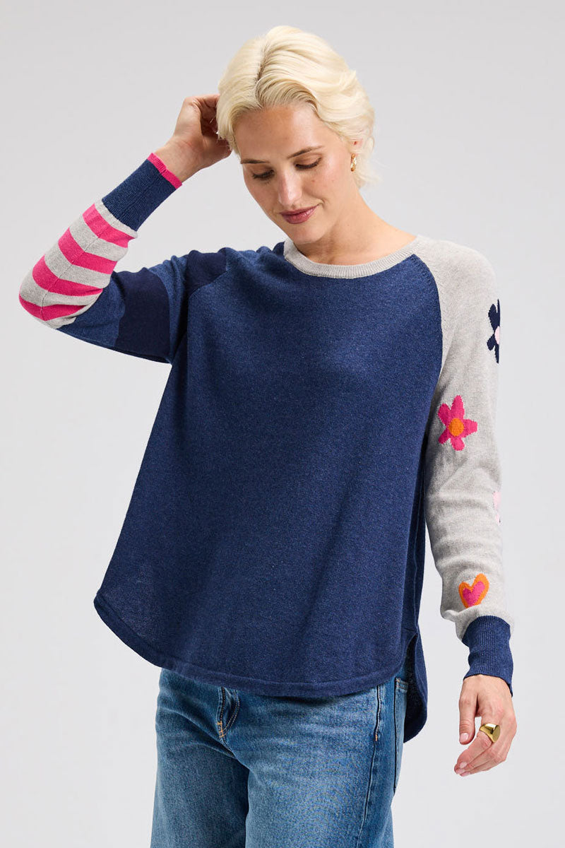 Zaket&amp; Plover | Po Stripe Sleeve Sweater