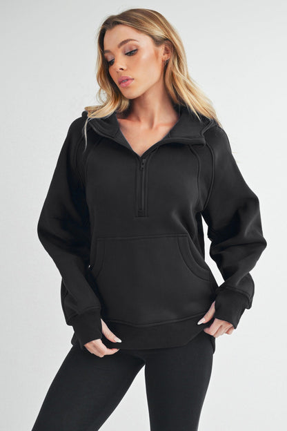 Aemi+co | Aemi+co | Drea Half Zip Hoodie Top | Cloister Collection | CONTEMPORARYSP