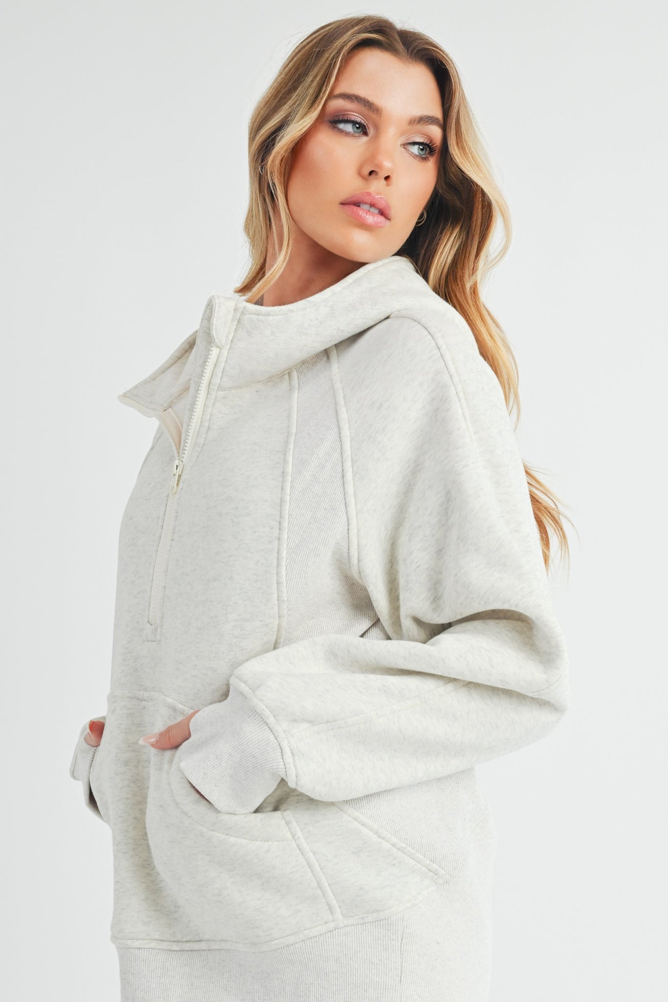 Aemi+co | Aemi+co | Drea Half Zip Hoodie Top | Cloister Collection | CONTEMPORARYSP