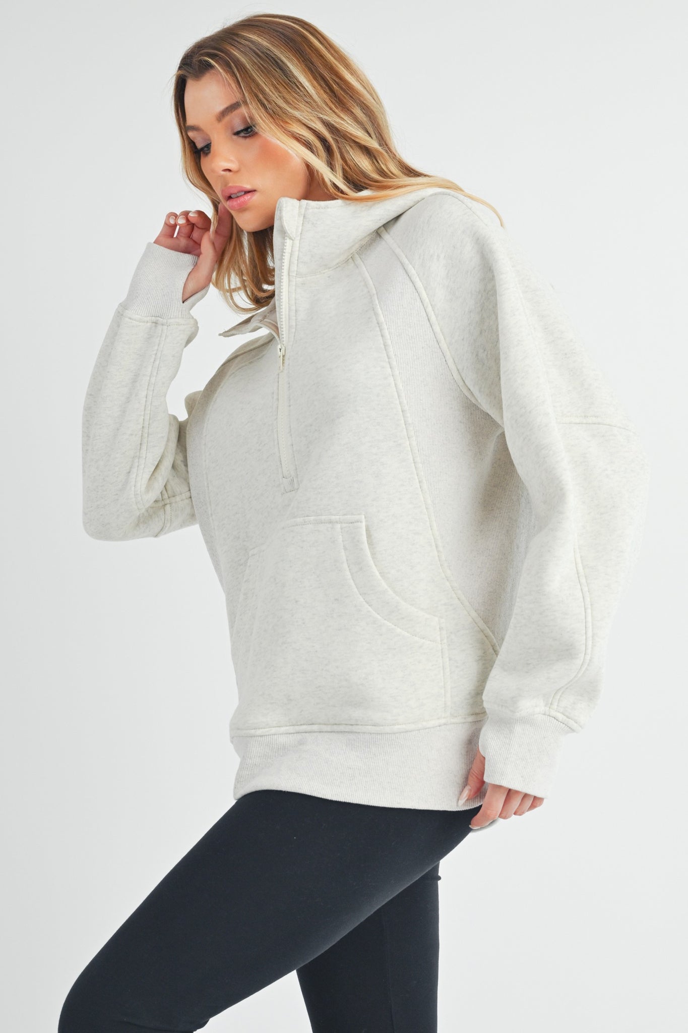 Aemi+co | Aemi+co | Drea Half Zip Hoodie Top | Cloister Collection | CONTEMPORARYSP