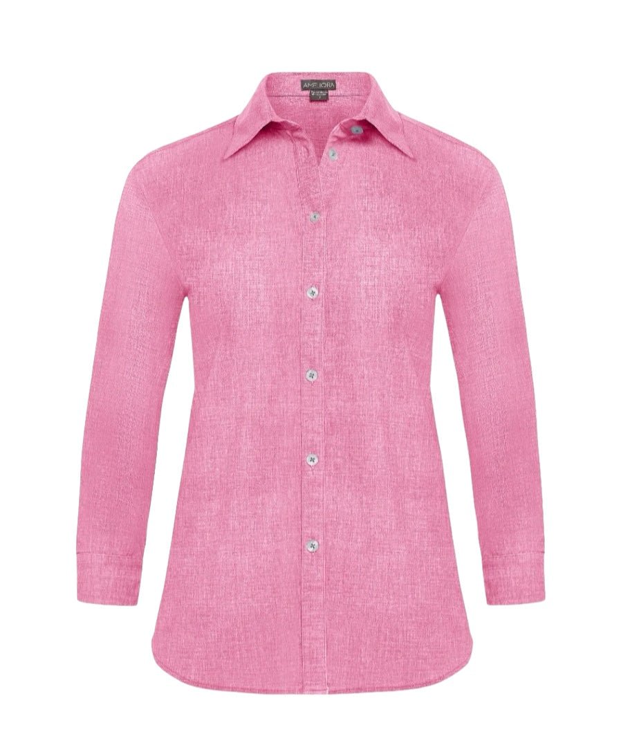 Ameliora | Ameliora | Diane Travel Shirt in Rose | Cloister Collection | TOPS