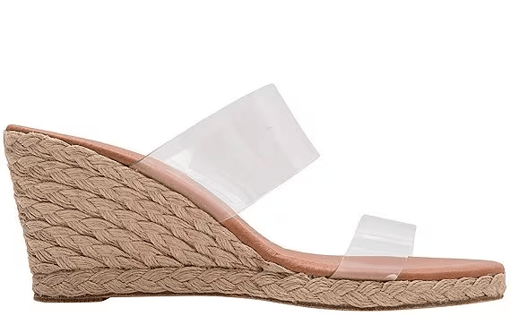 Andre Assous | Andre Assous | Clear Strap Wedge Sandal | Cloister Collection | SHOES