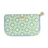 Lilly Pulitzer Travel Wallet with bamboo logo trellis design, featuring multiple card slots and a secure zip closure.