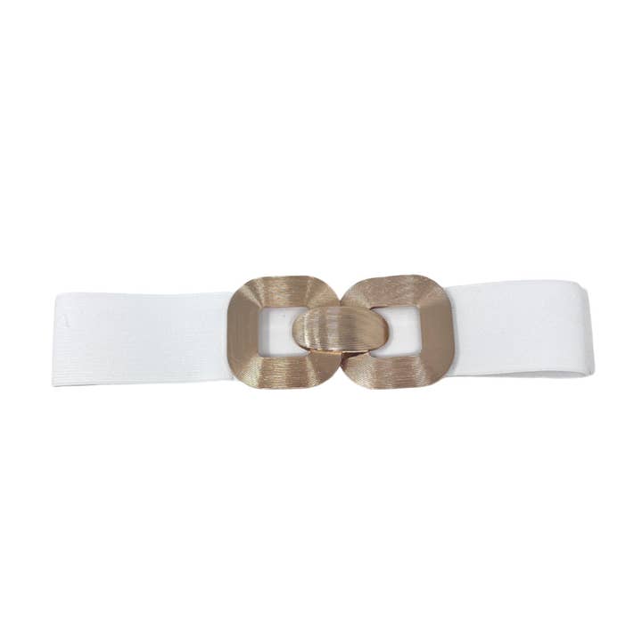 Metal Buckle Stretch Belt