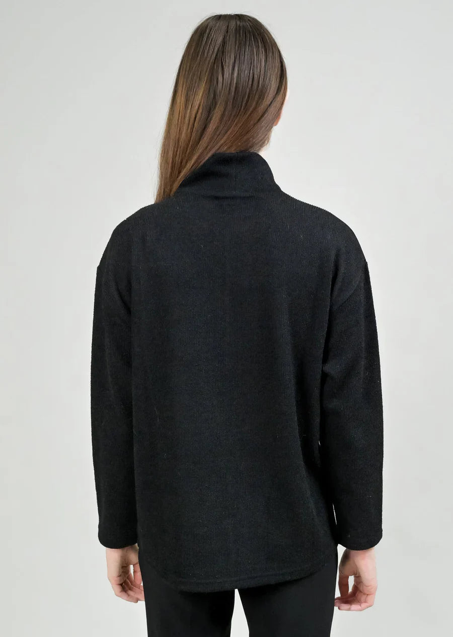 Trisha Tyler | Suede Top Color Block