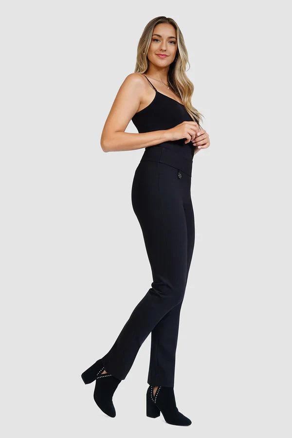 Raffinalla | Black Ponte Pant - Evelyne Talman