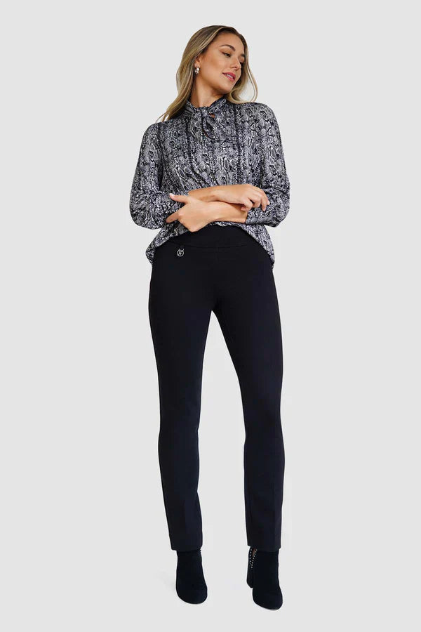 Raffinalla | Black Ponte Pant - Evelyne Talman