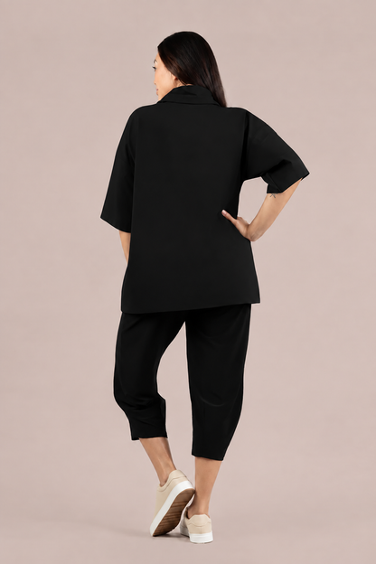 black sympli Cloud Snug As a Bug Top