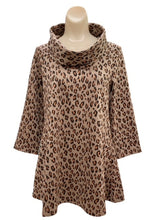 Load image into Gallery viewer, Boho Chic | Animal Cowl Neck Top
