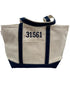 Cb Station | Cb Station | Medium Embroidered Tote Navy | Cloister Collection | GIFTS