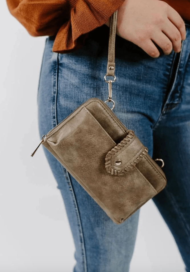 Mimi Wholesale | Cloister Collection | Abby Smartphone Crossbody - coffee | Cloister Collection | HANDBAGS