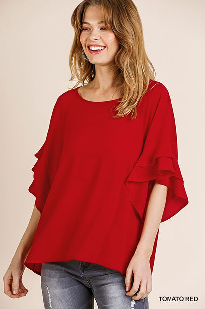 Umgee Usa | Cloister Collection| Layered Ruffle Sleeve | Cloister Collection | CONTEMPORARYSP