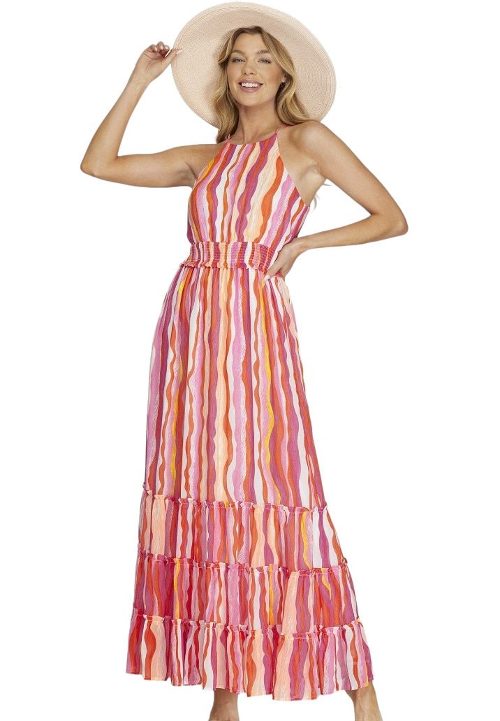 She And Sky | Cloister Collection | Stripe Maxi Dress | Cloister Collection | CONTEMPORARY