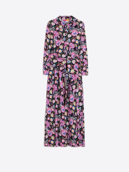 Floral patterned dress on a white background