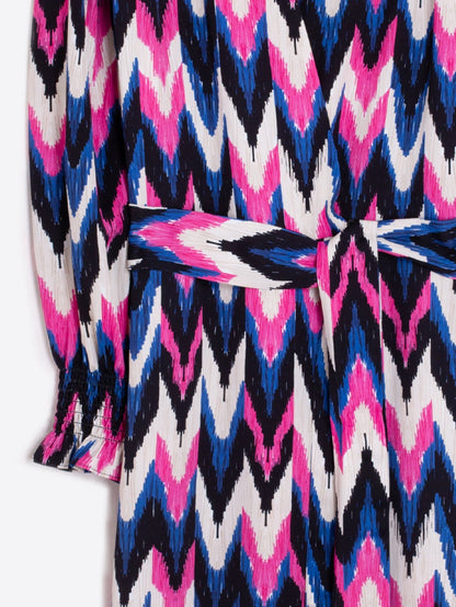 Vilagallo | Ikat Chevron Dress