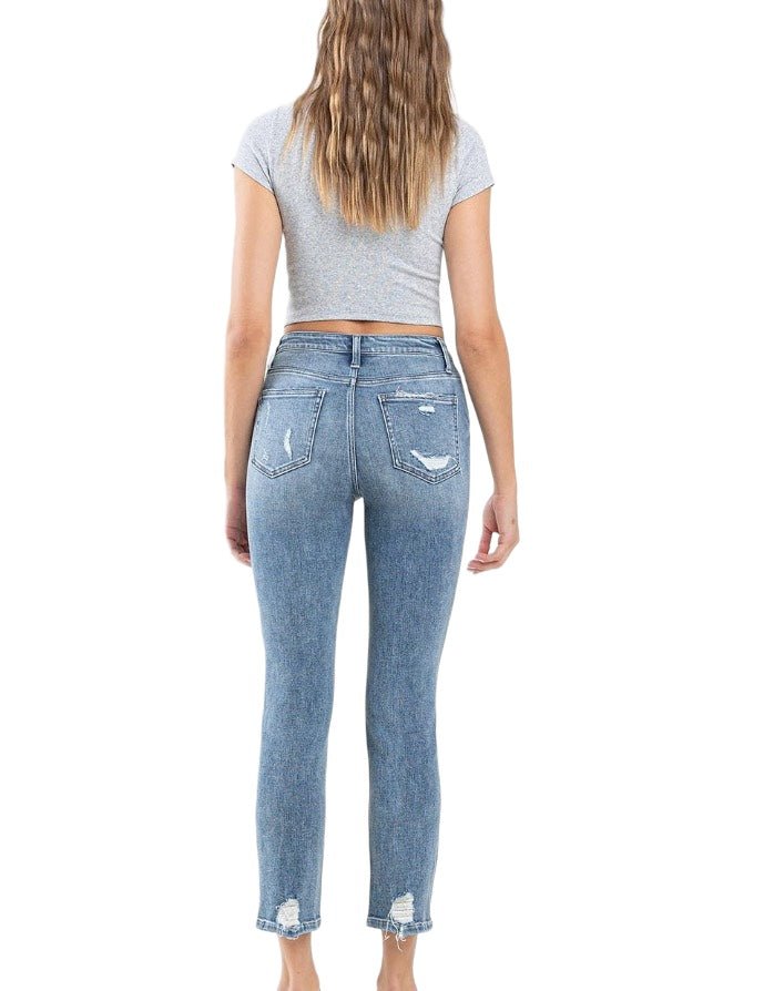 Flying Monkey | Flying Monkey | High Rise Distressed Crop | Cloister Collection | JEANS