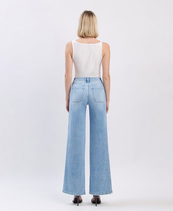 Flying Monkey | Flying Monkey | High Rise Patch Pocket Wide Leg Jeans | Cloister Collection | JEANS