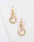 Medford Circular Drop Hoop Earring Clear