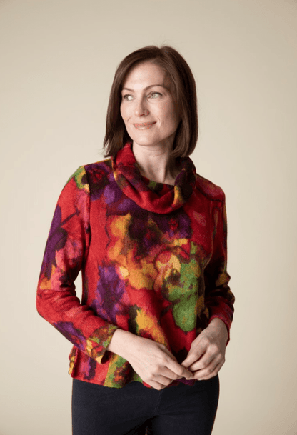 Habitat | Habitat | Abstract Floral Easy Cowl | Cloister Collection | MISSYSPORTSWEAR