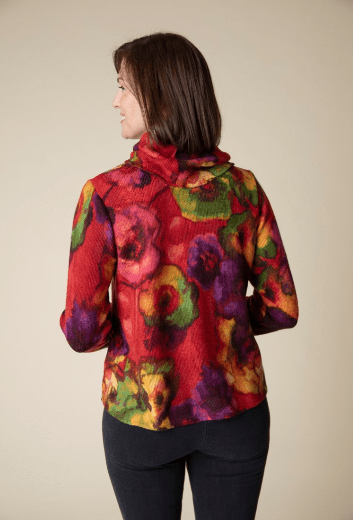 Habitat | Habitat | Abstract Floral Easy Cowl | Cloister Collection | MISSYSPORTSWEAR