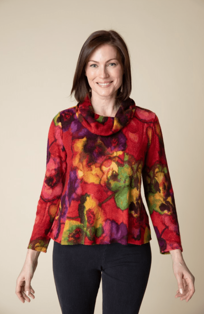 Habitat | Habitat | Abstract Floral Easy Cowl | Cloister Collection | MISSYSPORTSWEAR