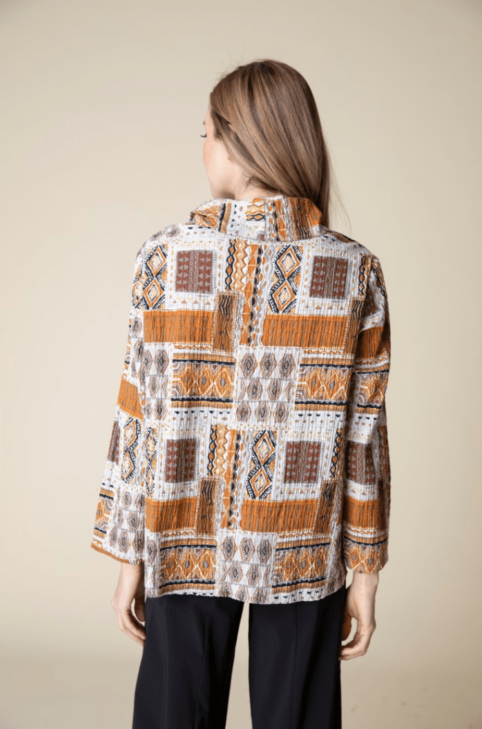 Habitat | Habitat | Folk Patchwork Button Pullover | Cloister Collection | MISSYSPORTSWEAR