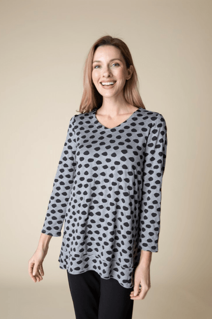 Habitat | Habitat | Textured Dot Pleat Back Top | Cloister Collection | MISSYSPORTSWEAR