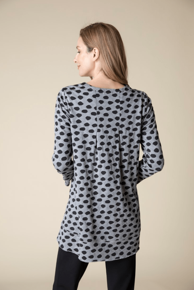 Habitat | Habitat | Textured Dot Pleat Back Top | Cloister Collection | MISSYSPORTSWEAR