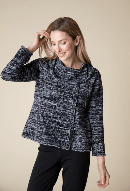 Habitat | Habitat | Tweedy Chenille Button Cowl Pullover | Cloister Collection | MISSYSPORTSWEAR