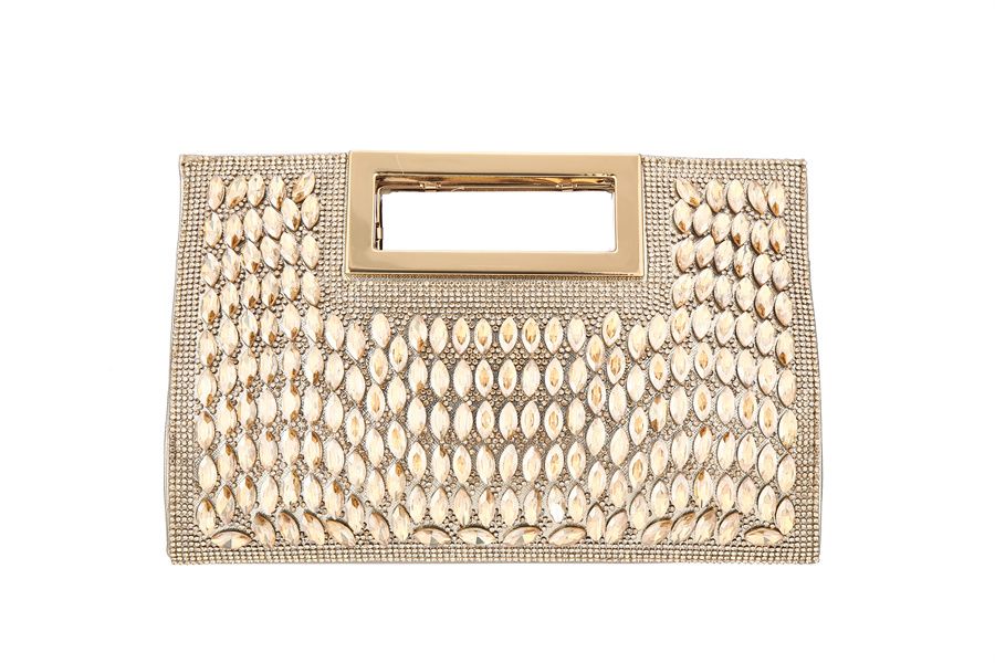 Rhinestone Patterned Hand Bag